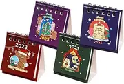 Gogogmee 2023 Christmas Small Calendar Desk Calendar Office Calendar Spiral Calendar Decorative Mini