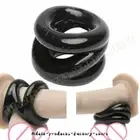 Men Chastity Scrotum Testicles Squeeze Ring Male Ball Stretcher Enhancer Enlarge