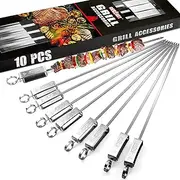 GRILLART Kabob Skewers - Stainless Steel BBQ Barbecue Skewers