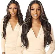Sensationnel What Lace 13x6 Wigs - BRAELYN synthetic wig Cloud 9 with preplucked hairline - Whatlace BRAELYN (1 JETBLACK)