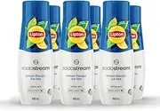 [sodastream] Lipton Iced Tea Lemon Soda Drink Mix | For Soda Makers; turns 54 Litres of Fizzy Water into delicious Lipton Iced Tea Lemon | Makes 216 Servings | 440ml, Pack of 6