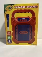 BRAND NEW CRAYOLA KARAOKE SPEAKER BLUETOOTH FM RADIO BATTERY MICROPHONE