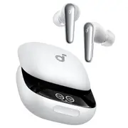 Anker Soundcore Liberty 4 Pro ANC Earbuds TWS Headphones, Adaptive ANC 3.0, Hi-Res Audio, Fast Charging, IPX5 Waterproof - White