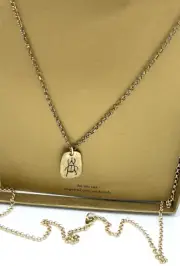 Dogeared ''Stand Out from the Crowd '' Gold Color Necklace Pendant 75