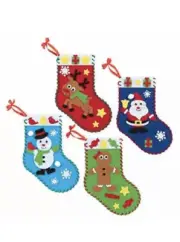 READY 2 LEARN Christmas Crafts - Create Your Own Christmas Stockings - Set of...