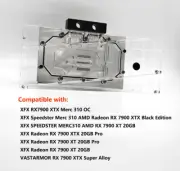 Granzon GPU Water Block For XFX Radeon RX 7900 XTX Merc 310 OC/Black Edition