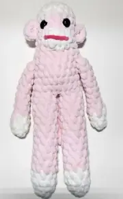 Crochet The Sock Monkey Stuffed Doll Baby Toy