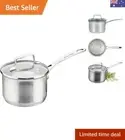 Danish Design 16cm Stainless Steel Impact Saucepan - 1.8L Dishwasher Safe