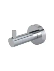 Meir Round Robe Hook Chrome Metal MR03-R-C