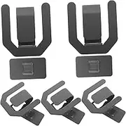 Generic 5pcs Suction Cup Slipper Mount No Drill Slippers Drain Rack Suction Cup Shoe Hooks for Bathroom Balcony