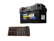 Adventure Kings Maxi Battery Box USB Cig Socket AGM + 5Bar LED Camping Light Kit
