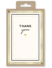 [Simson] Thank You Note Cards Box of 10 in Multi