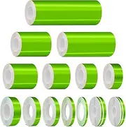 Chrome Green Self-Adhesive Vinyl Pin Stripe Roll Decal Sticker Tape 9.80m 32ft - 12mm | 1/2", Universally Compatible for Cars, Trucks, Vans, Motorcycles, Bikes, Arts & Crafts