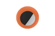 Airtag Dog Collar Holder Anti-Lost Silicone Protective Case Cover Compatible GPS Tracker-Orange