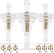ZAMDOE Universal 1/4" Fuel Filters Small Engine Inline Carb Fuel Gas Filters For Dirt Bike ATV Quad UTV Motorcycle Snowmobile Golf Cart Scooter with1/4 Fuel Line for Jd for EZGO for Kawasaki