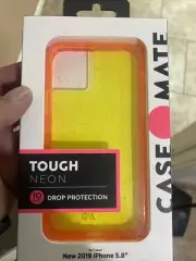 Case Mate 2019 Apple iPhone 11 Pro 5.8” Pink & Yellow Neon Hard Case 80’s Theme