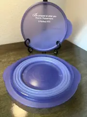 Tupperware Purple Flat Out 950ml Promotional Collapsible Bowl & Lid 5453A