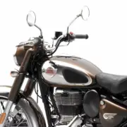 ROYAL ENFIELD Fuel Tank With Badges-Metallic Brown/Chrome, 350 Classic Reborn