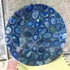 Luxury Round Agate Stone Coffee Table Top, Stone Coffee table Top, Home Decors