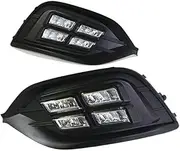 LED Daytime Running Light Daylight Compatible with Opel Insignia Grand Sport 2017 2018 Turn Yellow Signal Relay DRL 12V(White and Yellow)
