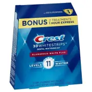 Crest 3D Whitestrips Glamorous White, 3D White, Teeth Whitening Strip Kit, 32 St