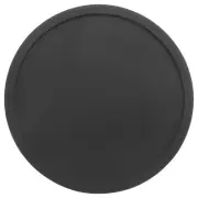 Silicone Black Drink Coasters Set of 8 Non-slip Round Soft Sleek and1492