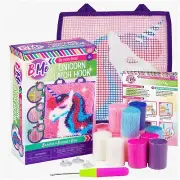 Rainbow Dreams DIY Unicorn Latch Hook Kit - Mini Rug Sewing Set for Girls with 1