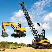 Hokcus Super Large Tower Crane Engineetruck Alloy Hook Loader Remote Control Crane 2.4Ghz Charging Bulldozer Excavator Construction Vehicle for Adult and Boys/1 Battery Pack/3Batte