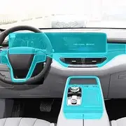 Car Interior Film Dashboard Piano Board Shift Center Console Anti-Scratch Transparent TPU Protection Film,for Ford Equator 2021-2023 (Style for RHD)