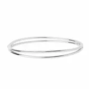 PDPaola Twister Silver Bangle Small