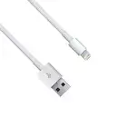 White 3 feet Lightning USB Cable Charge Data Sync for iPhone iPad MFi Certified