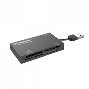 Simplecom CR216 6-in-1 USB 2.0 6-Slot All-In-One Memory Card Reader For MS M2 CF XD Micro SD HC SDXC - Black [CR216-BLACK]