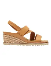 [Easy Steps] Tosca Leather Sandals in Tan