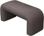 Shoe Bench Shoe Bench with Cushioned Seat Low Stool Sofa Stool,Solid Wood Frame High Rebound Sponge Rounded Corners,Suitable for Living Room Bedroom Entrance Sofa and Other Scenes(Gray,40x35