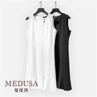 現貨【MEDUSA 曼度莎】緹花魚尾無袖禮服洋裝 - 2色（M-XL）｜洋裝 禮服洋裝 小禮服