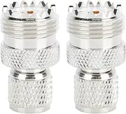 2 Pcs UHF Male to UHF Female Connector,for RF Coaxial Connector Adapter,with Good Corrosion,for Antenna Radio Wi-Fi Wireless LAN,