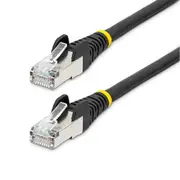 StarTech.com NLBK-1M-CAT6A-PATCH Cat6a - 10GbE - LSZH Ethernet Cable - 1m - Black LSZH - Male to Male [NLBK-1M-CAT6A-PATCH]