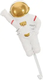 Parliky Astronaut Wall Hook Heavy Duty Adhesive Hook for Towel Coat Hat Removable Decorative Design Easy Installation Strong Adhesive for Bathroom Entryway Kitchen