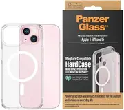 PanzerGlass Hardcase with Magsafe for iPhone 15, Clear