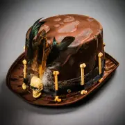 Halloween Vooddo Feather Brown TOP Hat Cosplay Costume For Men and Women DressUP