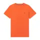 TOMMY 熱銷刺繡Logo圓領素面短袖T恤-橘色