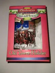 BUDWEISER 2003 HOLIDAY STEIN " OLD TOWNE HOLIDAY "