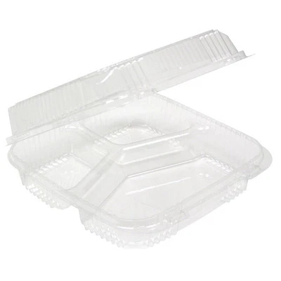 Pactiv Clearview Smartlock OPS Plastic Hinged Lid Container 24 Ounce| 200/Case