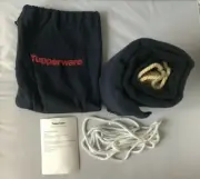 Tupperware Blue Fabric Cloth Hammock Lounger with Drawstring Storage Bag