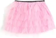 [Koton] Girls's Tulle Elastic Waistband Tiered Lined Skirt