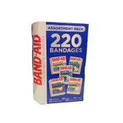 Band-Aid Adhesive Bandages 220 Count Variety Pack