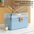 Sealed Pill Case Dustproof Container Three Layer Capacity Storage Box