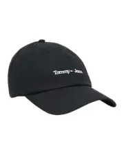 Hat Tommy Hilfiger Baseball Cap Unisex Cotton Black