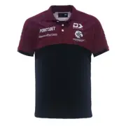 NRL Manly Sea Eagles Men's Team Media Polo Shirt - Size 5XL
