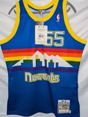 Dikembe Mutombo Mitchell & Ness Authentic Blue Jersey 1991-92 40 Medium